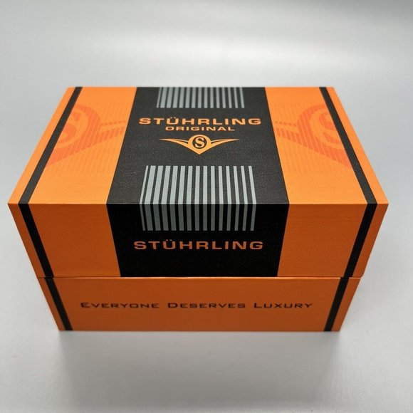 Stuhrling 3922 1 Special Reserve Automatic Dual Time Stainless Steel Men's Watch - Picture 8 of 10